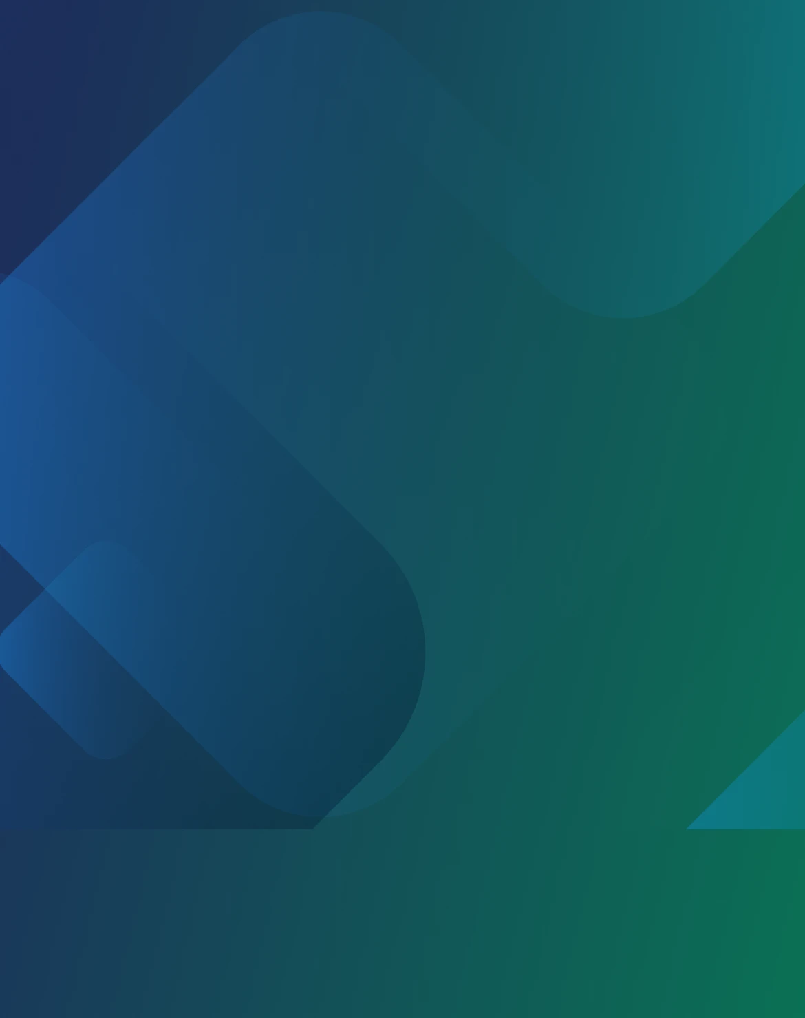 Abstract background with overlapping blue and green gradient shapes, creating a smooth, flowing design.