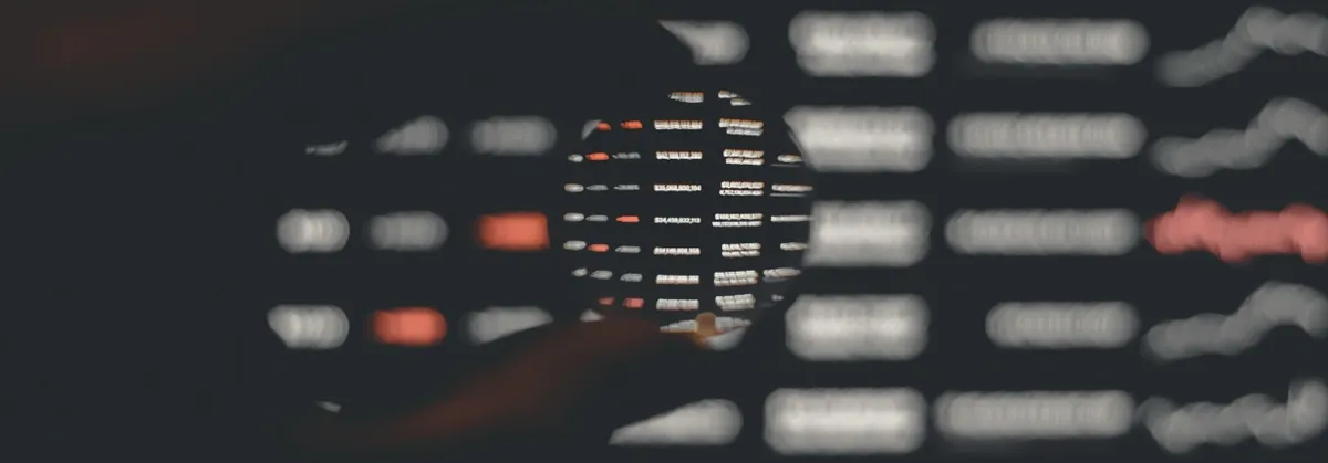Computer Data Focused through a Lens