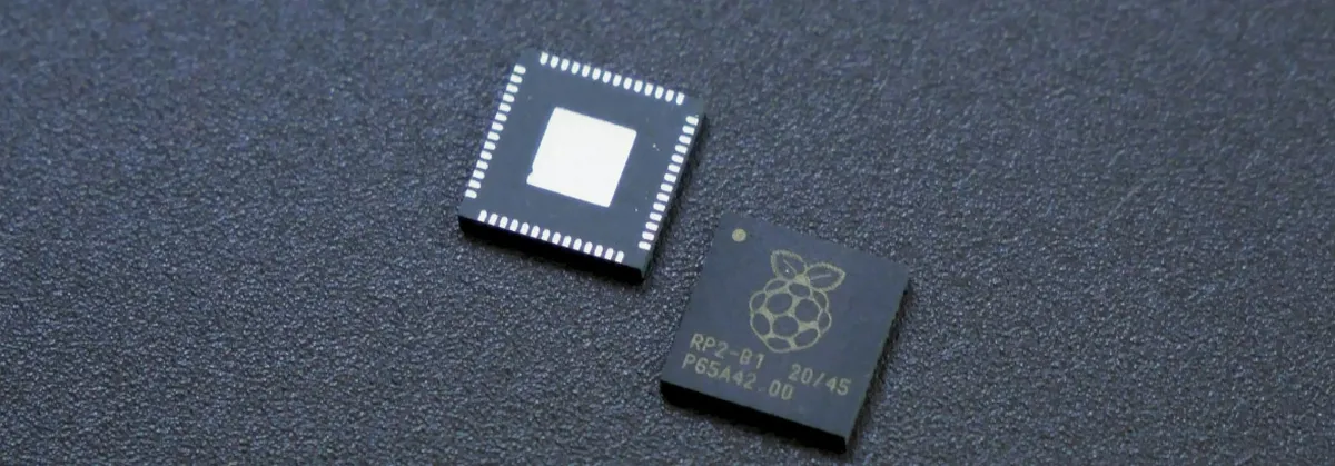 Closeup on Computer Chips