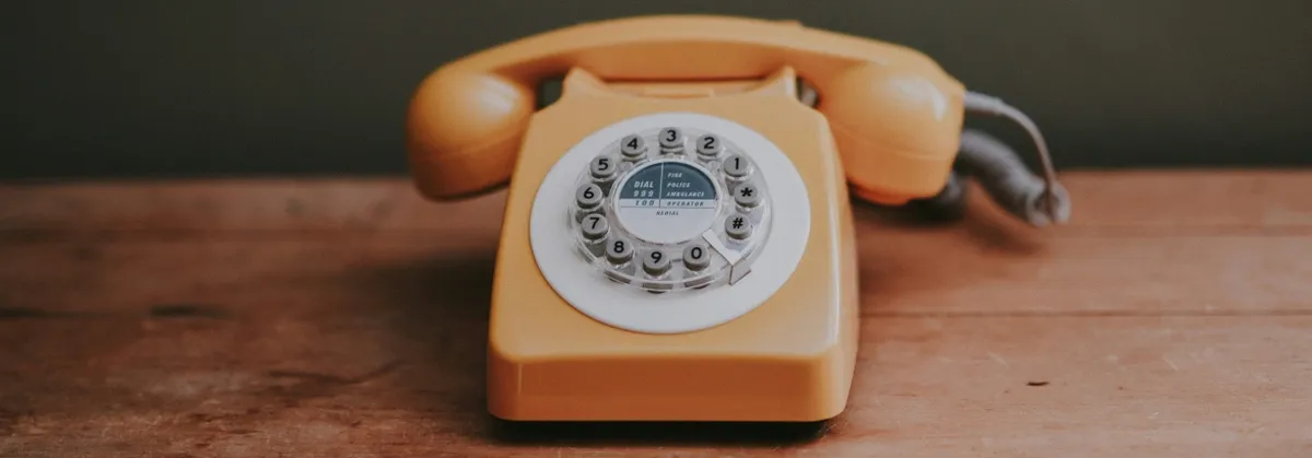 An Old Style Rotary Phone