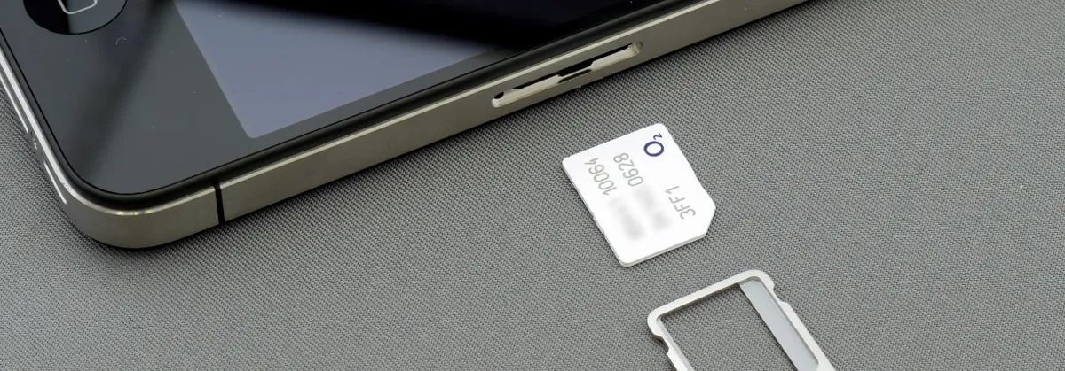 An Open iPhone SIM Card Tray