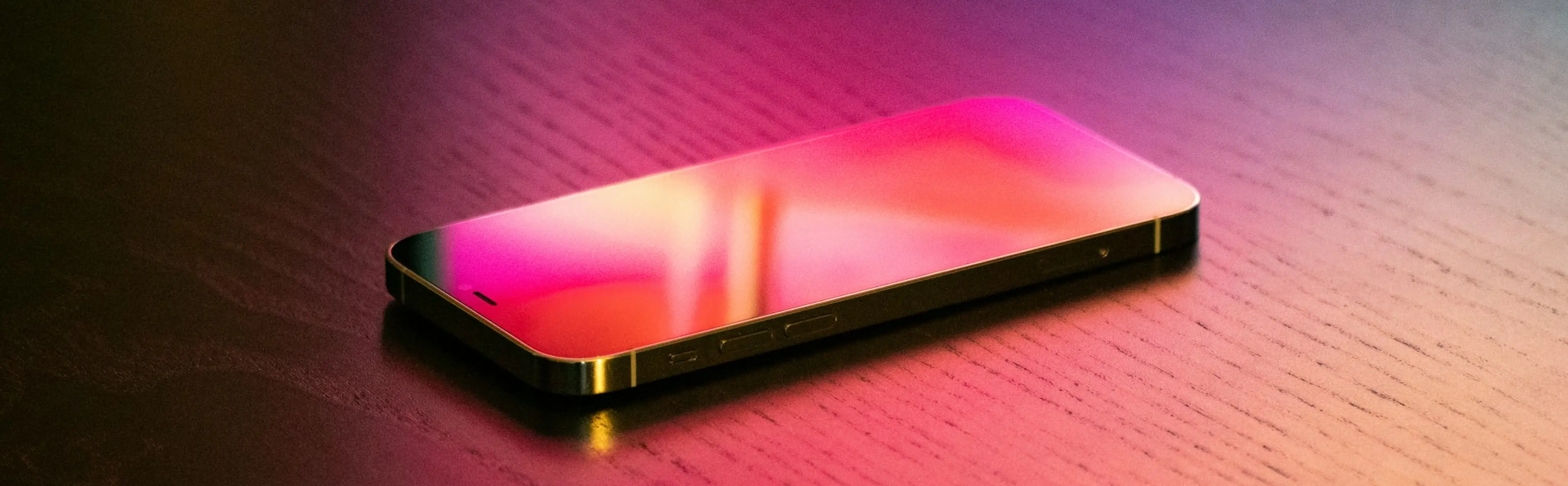 An iPhone on a table