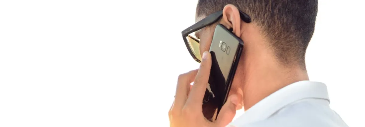 Unified connectivity for Enterprise - businessperson using a mobile phone